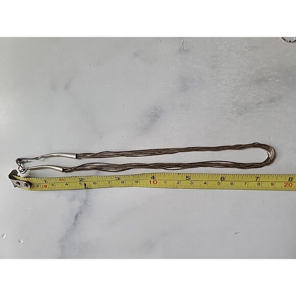 925 Sterling Silver Liquid Multistrand Chain Necklace Vintage - Picture 9 of 10